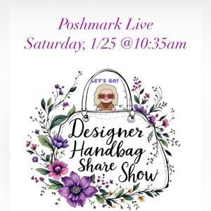 Designer Handbag Share Show 1/25/25
@10:35am PST
